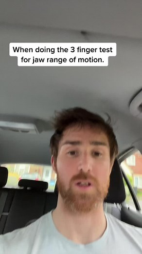 3 Finger Test Jaw Range of Motion