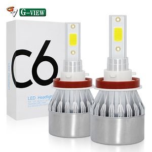 [Hot Item] G-View Car Auto Light C6 LED Headlight H4 H7 H8 H11 9005 9006 9012 LED Headlight 36W LED Headlight Bulbs C6