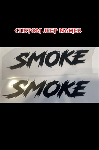 #doublydeliciousdecals #jeepname #jeepnames #smoke #smoke