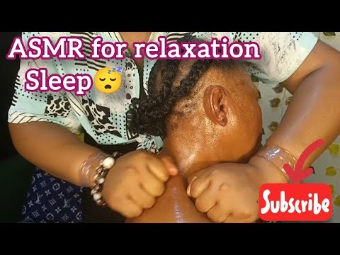 ASMR✨ Deep & Intense Nape and Neck Focus Scalp Scratch, Fire Candle Back massage for Relaxation😴😴