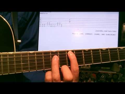 Godzilla Blue Oyster Cult Tab RIFF & Guitar Lesson | Guitar Chords | Guitar Tab