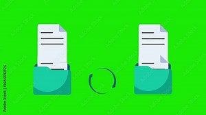 File transfer computer folder to folder with loding, File sharing file exchange File copying and pasting upload and download concept, clipping path Transferring Document, Video, image and PDF Files, d