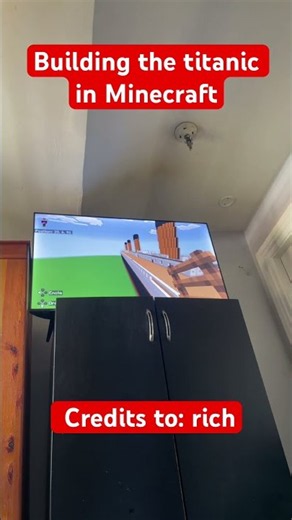 Building the titanic in Minecraft