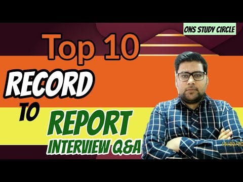 Top 10 Record To Report Interview Questions And Answers