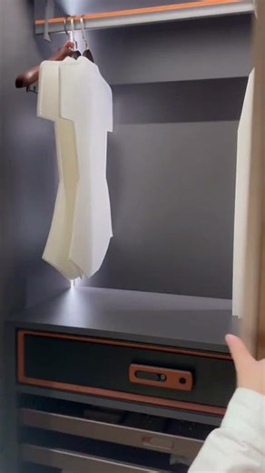 Ultimate Modern Dressing Room: Stainless Steel & Smart Design