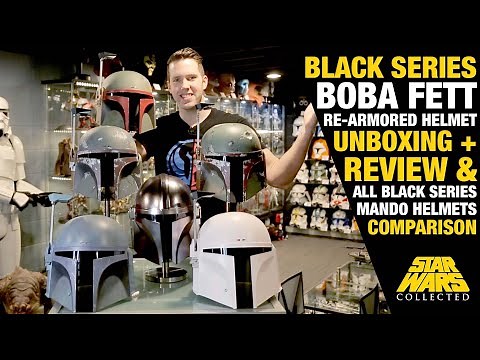 Black Series Boba Fett Re-Armored Helmet Unboxing & Review