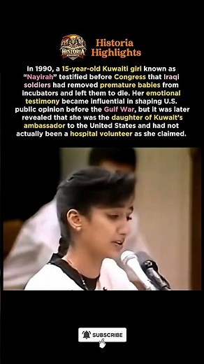Nayirah Testimony: The Kuwaiti Incubator Story That Influenced the Gulf War Debate