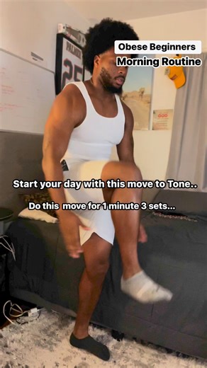 If you are an obese beginners, overall beginner, not sure where to start or what to do ... start with these simple but highly effective moves. Set a timer and do as many reps as possible within the 1 minute.But feel free to rest as needed as the time continues. Aim for 2-4 sets. Push yourself and aim to incorporate this exercise for at least 3x weekly alongside walking 1-3 miles. Stay consistent and you'll see results. #workoutroutine#workoutmotivation #morningworkout #burnfat #fullbodyworkouts 