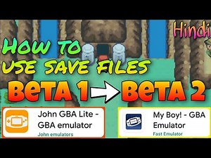 How to add or use save files in John Gba Emulator or My Boy Emulator | GBA ROM HACKS