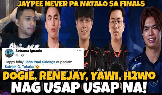 17K views · 211 reactions | DOGIE, H2WO, YAWI AT RENEJAY NAG USAP USAP NA? JAYPEE NEVER PA NATALO SA GRAND FINALS! SA MSC RIN? | Hanzrob TV | Facebook