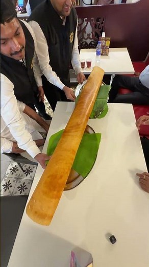 We are three and one Dosa. What do you think? Did we manage to Finish ?