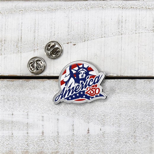 USA 250 Enamel Pin, America 250 Years Liberty Pin, Patriotic Circle Pin, Statue of Liberty Pin, Red White Blue Pin, 1776–2026 Collectible - Etsy