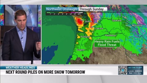 Chain of atmospheric rivers for Pacific Northwest
