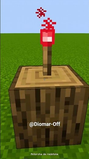 Turn off ⬛ and turn on 💡🔥 a redstone torch 🔴 in MINECRAFT 😱 #minecraft #shorts #curiosity