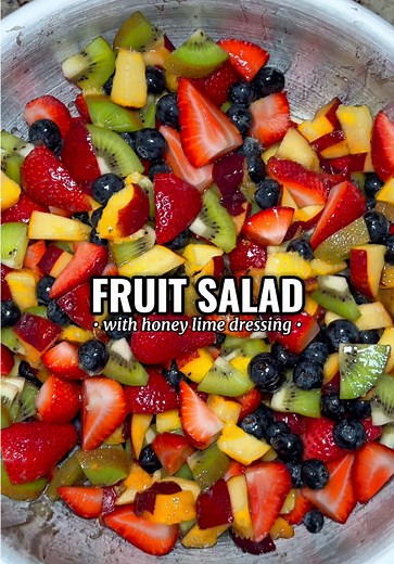 Easy Summer Fruit Salad Recipe with Honey Lime Dressing