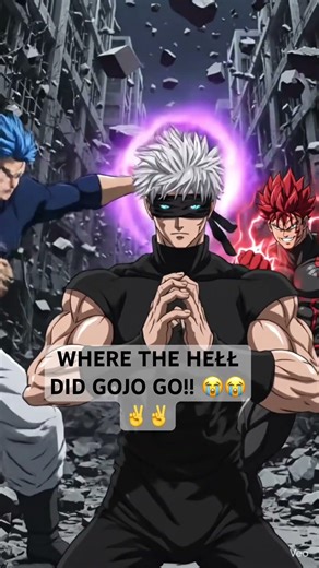 MAN THAT AINT GOJO, THATS GOJO’S LOST COUSIN, MOJO 😭😭✌️🥹✌️#JJK #gojo #Domer #playstation #sukuna