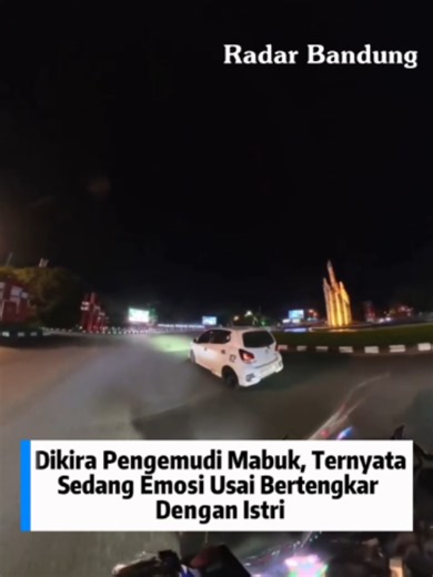 Seorang anggota polisi lalu lintas memberhentikan sebuah mobil yang melaju secara tidak beraturan di jalan. Cara mengemudi kendaraan tersebut sempat membuat petugas menduga pengemudinya berada dalam kondisi mabuk. Setelah dilakukan pemeriksaan, pengemudi dipastikan tidak mengonsumsi alkohol. Ia mengaku tengah terbawa emosi usai berselisih dengan istrinya, sehingga konsentrasinya saat berkendara terganggu. Peristiwa ini menjadi pengingat agar tidak memaksakan diri mengemudi ketika kondisi emosi s