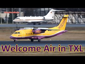 Welcome Air Dornier Do-328 landing in Berlin-Tegel