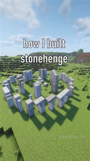 Minecraft builds & inspiration on Instagram: "This is how I built Stonehenge in Minecraft! 🗿I tried to make it as close to the reference as possible, while keeping the scale small - how did I do? 🪨🇬🇧 #stonehenge #minecraftbuilds #minecraft #minecraftnews"