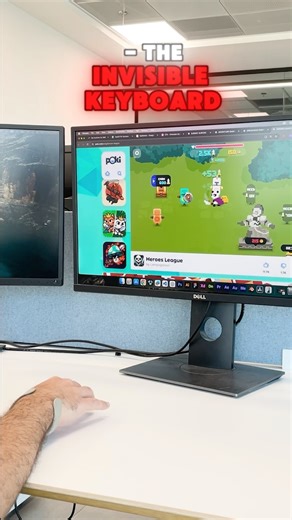 Gaming with the invisible keyboard (TapXR)