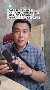 257K views · 3K reactions | Cara hidupkan dan matikan HP otomatis dengan ketukan atau angkat #fyp #tutorial #tipsandtricks #tipsandroid | Zumar Achmed | Facebook