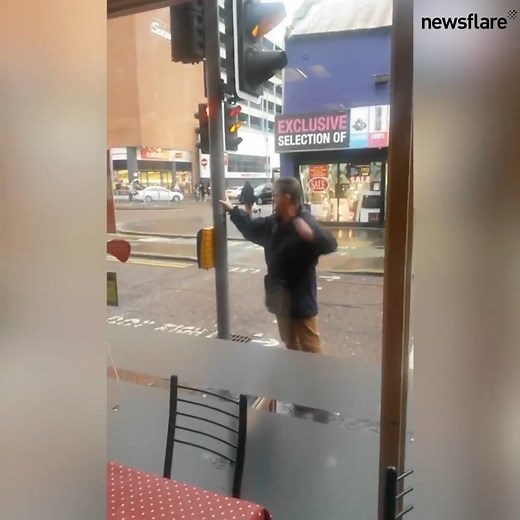 5.9M views · 328 reactions | Drunk man gets in a fight with a lamp post  | LADbible | Facebook