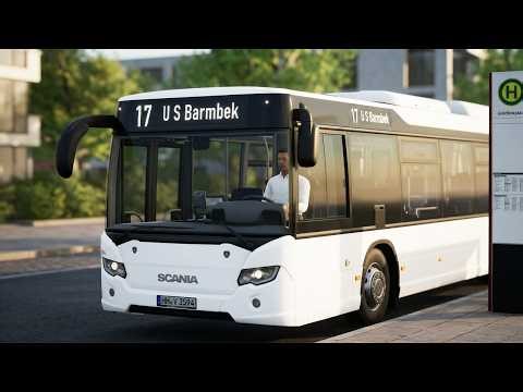 The Bus - Line 17 Hamburg City | 4K Ultra Realistic Gameplay | Ultra Graphics Driving Sim