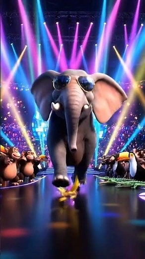 Dancing Elephant Superstar #relaxmusicfunny#minecraft #superman #shorts #movie