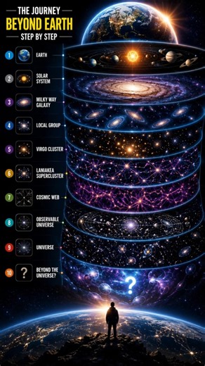 Earth to Multiverse: The True Scale of Our Universe 🌍🚀#space #universe #multiverse #earth#astronomy