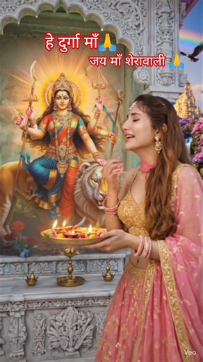 🙏 Jai mata di | 🏞 Hey Durga maa meri madad krne aana hoga | Bhakti Video #durgamaa #shorts