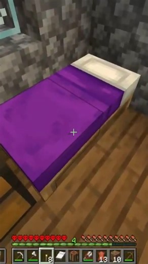 I changed his sheets #minecraft #minecraftshorts #shorts