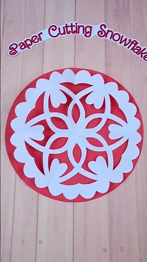 Simple Paper Snowflake Cutting Tutorial ❄️ Easy Winter Paper Craft