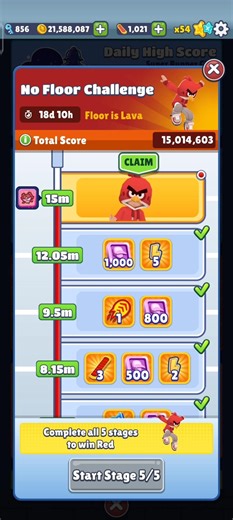 Unlocked Angry birds in Subway surfers #subwaysurfers #angrybirds #floorislava #shorts