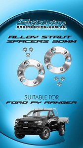 Newly released are our Alloy Strut Spacers for the new Ford Ranger...