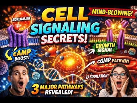 “Cell Signaling Explained 🔥 | How ONE Molecule Controls Your Body (GPCR, RTK, cAMP, cGMP)”