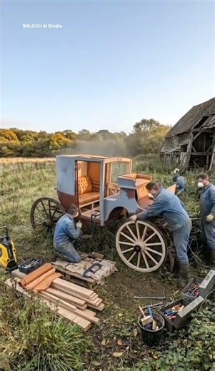 Abandoned to Restored: 1840 Carriage Transformation #asmrrestoration