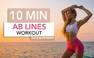【Pamela Reif】帕梅拉10min腹部马甲线|10 MIN AB LINES WORKOUT （2021.3.17更新）