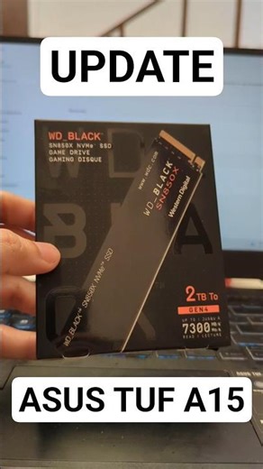 UPDATE ASUS TUF A15 de 512 GB a 2.5 TB | Instalar SSD WD BLACK SN850X en una laptop