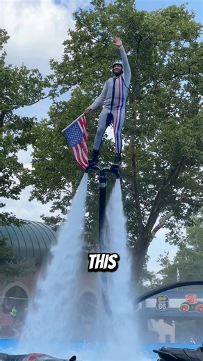 Now it’s SHOWTIME! 🤩 Don’t miss the Jetpack Flying Water Circus daily at the Garden Stage, featuring world-class acrobats, daring jetpack stunts and mesmerizing water performances. Nothing beats the splash zone on a hot summer day! | Kennywood