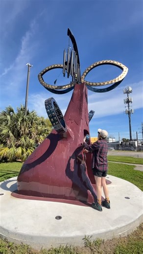 The Baker's Basement on Instagram: "This winter has us dreaming about memories of New Orleans last March. One of those memories involved our chance to witness the beautiful “Tambourine Cypress” located near Claiborne Avenue during our visit to New Orleans. The wind was alive that day, and so the chimes joined Kate’s playing of the tambourines in a hushed sort of musical conversation. Within this tree, recently installed in 2024 at Lemann Park by artist Ashley Teamer, are inscribed two Creole Pro