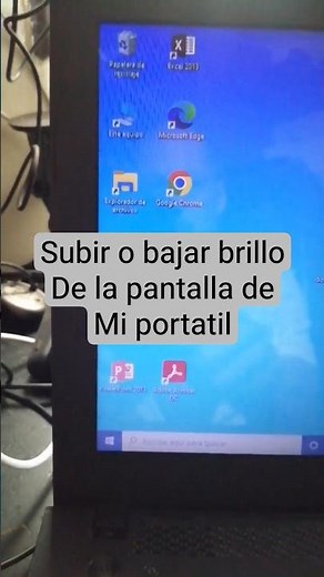 subir o bajar brillo a la pantalla del portatil en Windows10