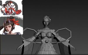 【3Dmax】游戏女性角色建模教学