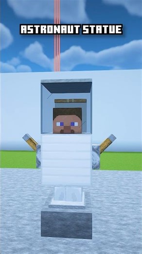 Minecraft Astronaut Statue 👨🏻‍🚀 #minecraft #hobberbot