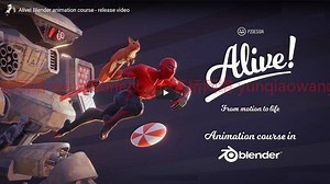 Blender动画制作教程 Gumroad – Alive! Animation course in Blender