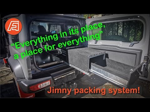 Jimny DIY drawer packing system