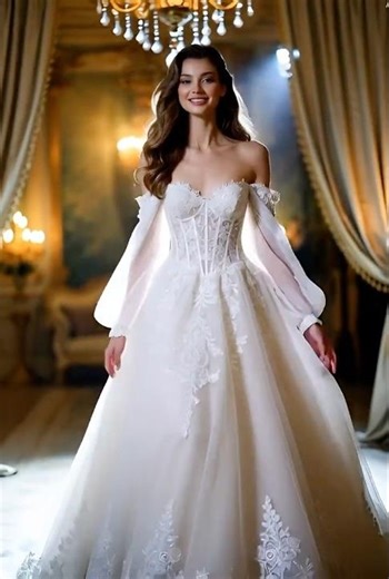 Stunning Bride Dress #bride #wedding #fashion