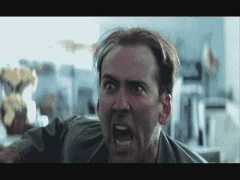 Nic Cage - "Oh no, not the bee's! Not the bee's! Oh no my eyes! Ahhh! Ahhh!"
