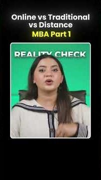 Online vs Traditional vs Distance MBA Part 1 #onlinemba #traditionalmba #mba