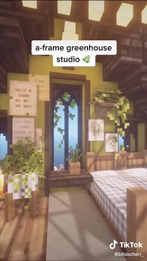 A-Frame Minecraft Greenhouse Tutorial | Cottagecore Build