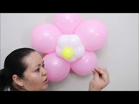 Como hacer una flor con Globos paso a paso